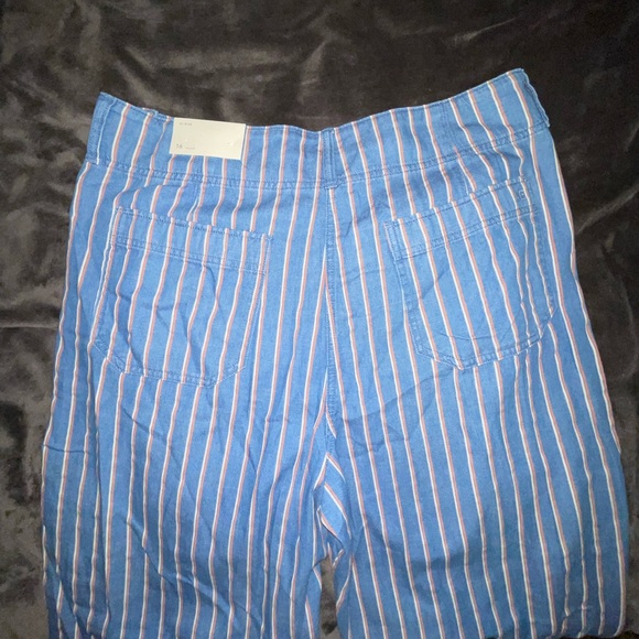 American Eagle 16 Plus Wide Leg Striped Jeans NWT - Picture 5 of 5